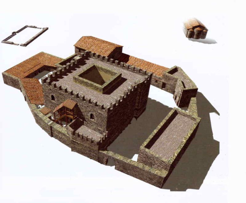 Ricostruzione 3D del Castello Medievale Monte Barbaro